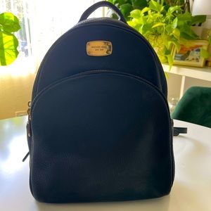 Authentic black leather Michael Kors backpack